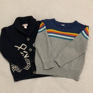 Two 4T Boy Sweaters